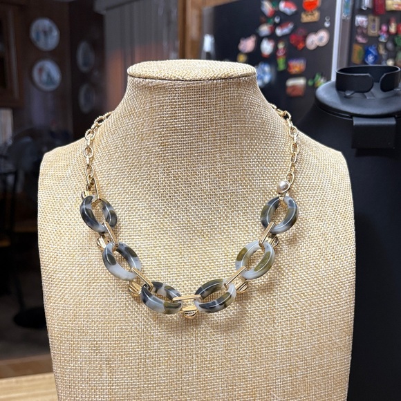 Ann Taylor Factory Two-Tone Link Necklace - Picture 1 of 1